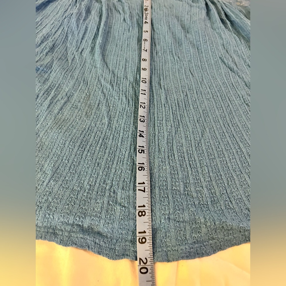 EUC Lucky Brand cornflower blue feminine lace Sleeveless Top Blouse tank sz 1X - Picture 8 of 13